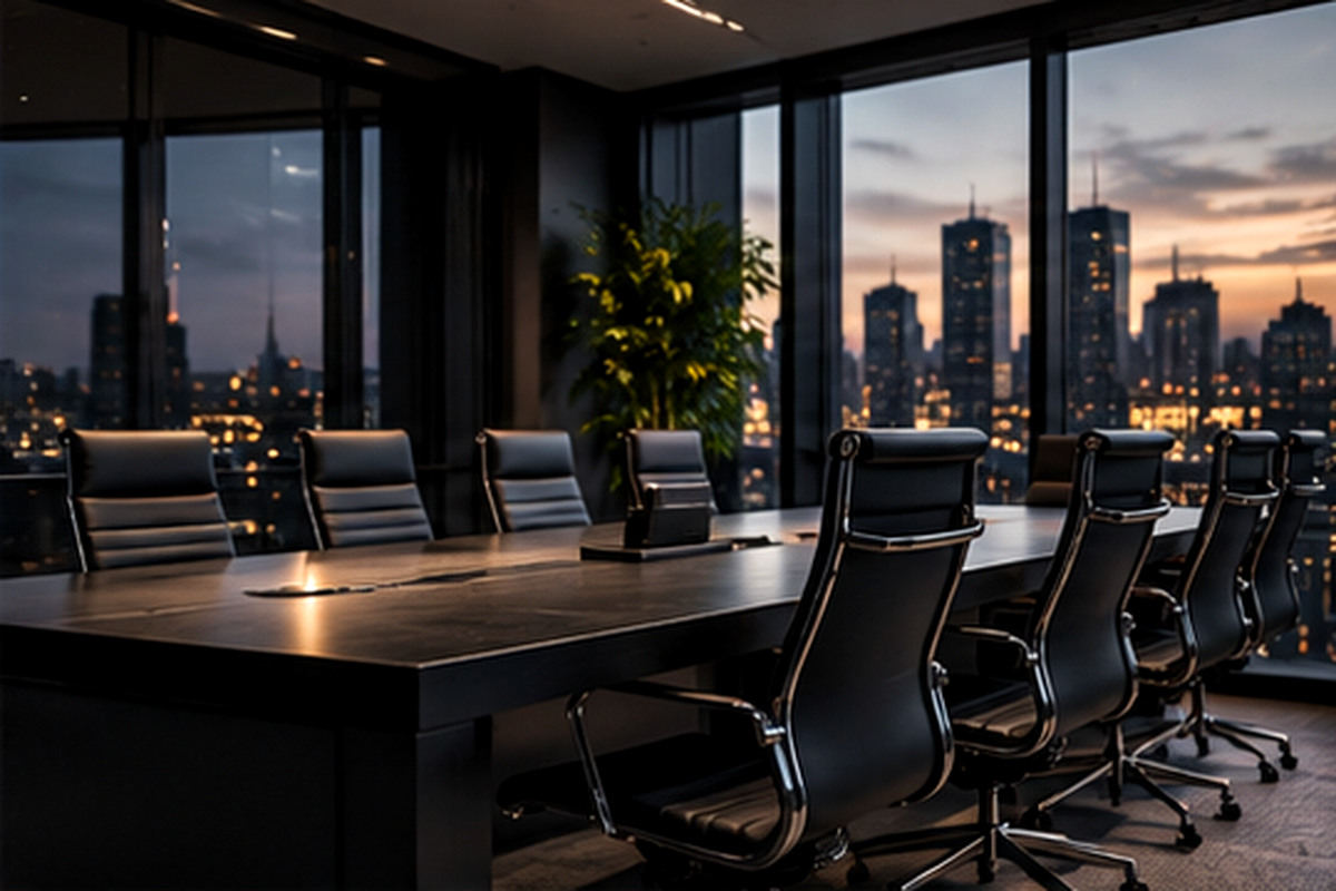 Corporate meeting room and office supplies