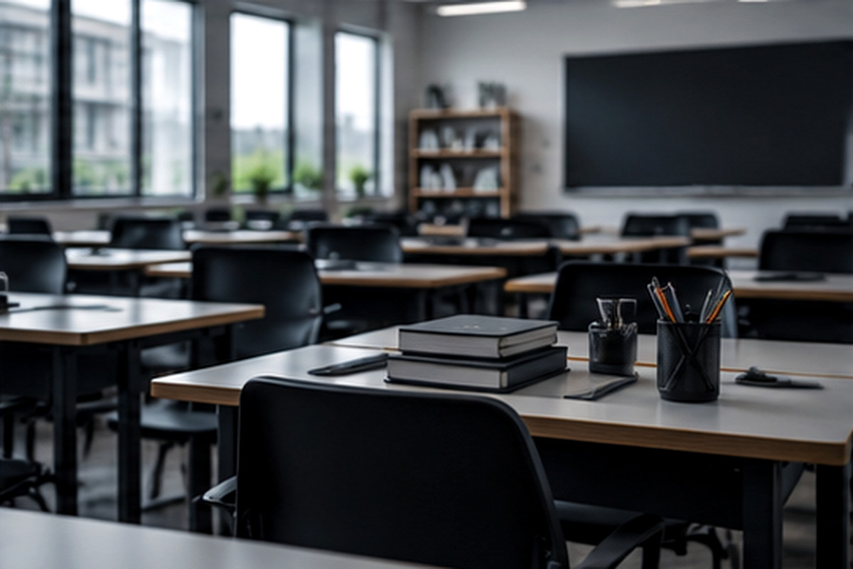 Institutional classroom furniture